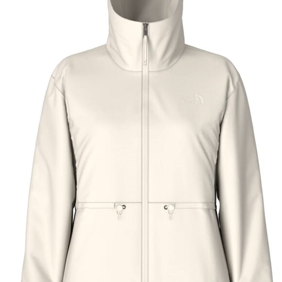 Women's The North Face Daybreak Rain Hooded Zip Jacket Plus XXL NWT White Dune - Picture 3 of 4